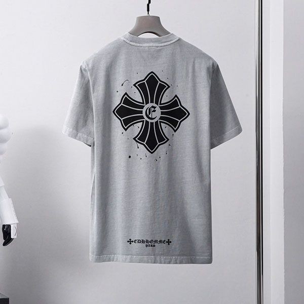 ★日本!!人気！クロムハーツ スーパーコピー Tシャツ CHプラス グレー メンズ Kuv15070人気