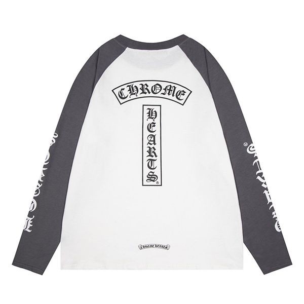 稀少 クロムハーツ プラス コピーフローラルクロス ロンT Kuv90505通販