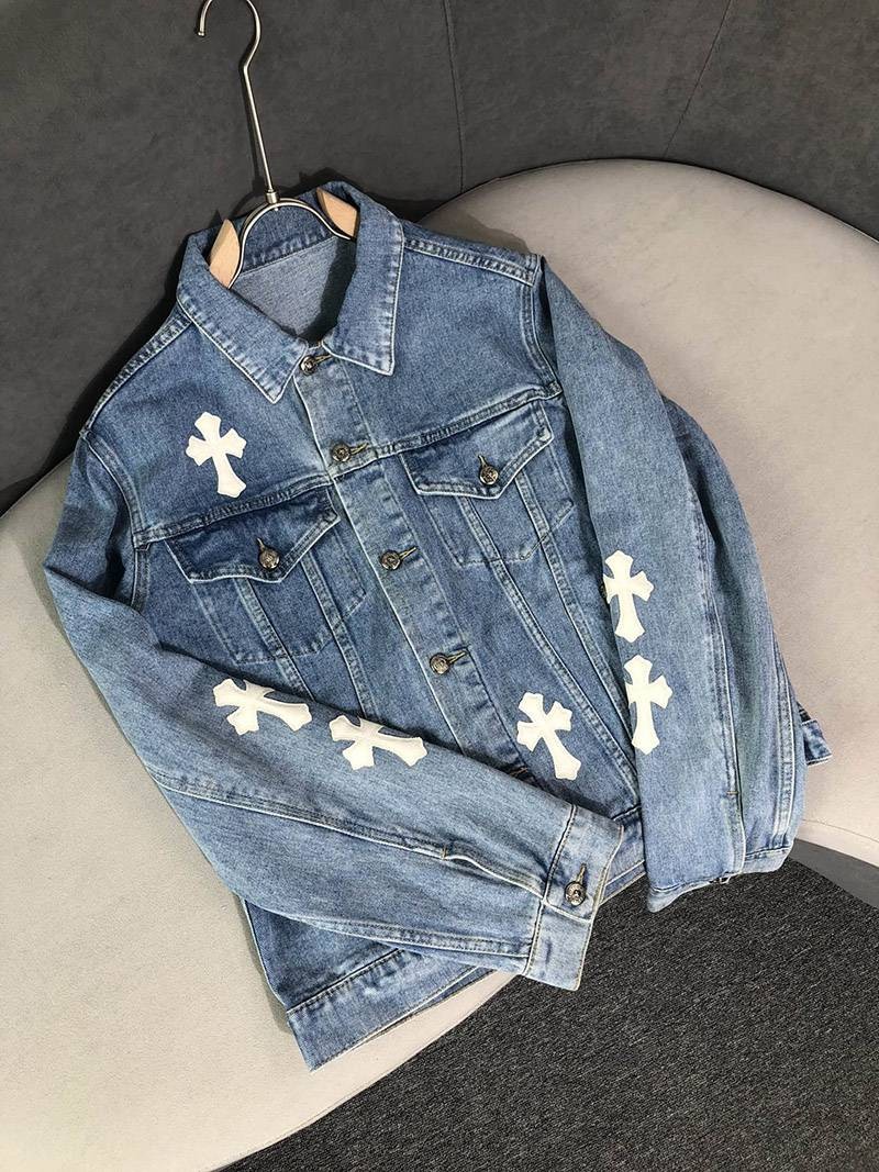 欲しい♡超限定♪クロムハーツ CH デニムジャケット 偽物 Kux64650N級品