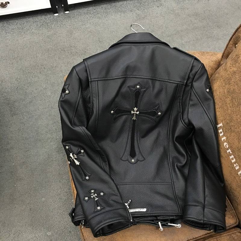 【限定】お洒落に♪クロムハーツ JJ DEANレザー ジャケットCH 偽物 Kux92371通販