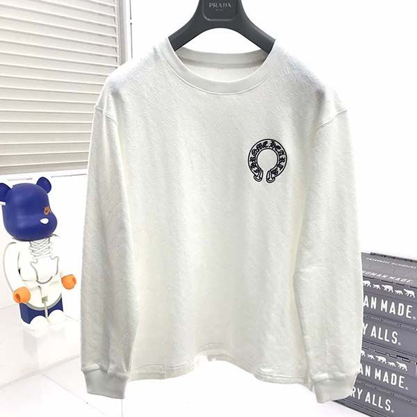 世界中で大人気♪クロムハーツ ホースシュー フローラル コピー ロンT 長袖 Kuy88929通販