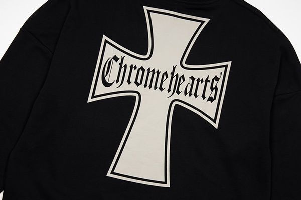 春夏新作 クロムハーツ プラス フローラルクロス ロンT Kuz00257激安送料無料