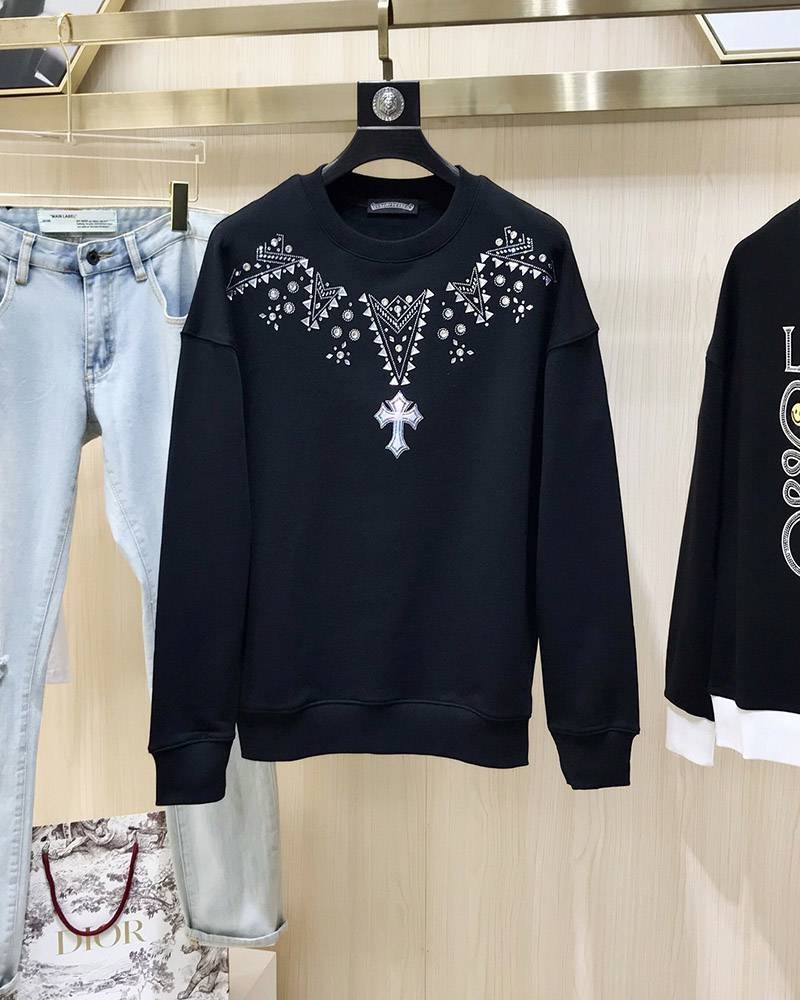 大人気クロムハーツ ロングTシャツ コピー グリーンセメタリークロス2色 Kuz56207激安送料無料