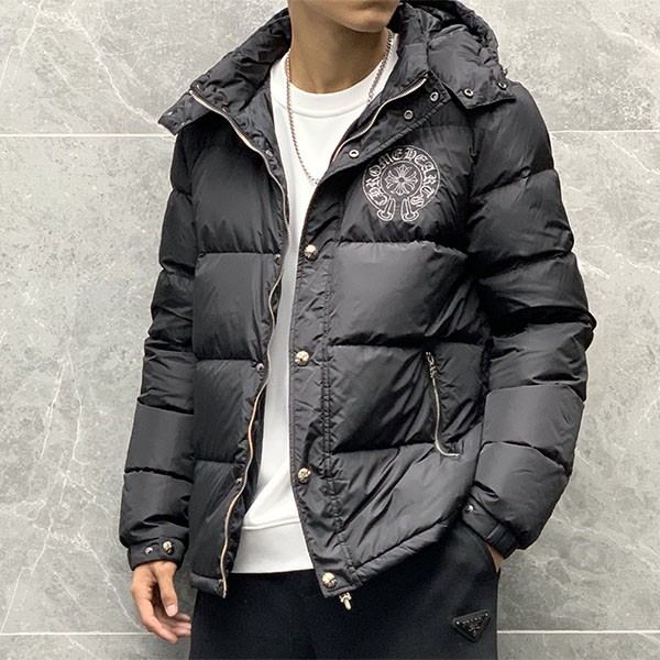 《大人気》十クロムハーツ十 フード付 ダウンボトムス Kuz58306代引きを販売