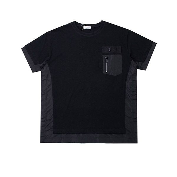 ディオール×サカイ 偽物★ブラック オーバーサイズTシャツ 213J642A0554_C989高い品質