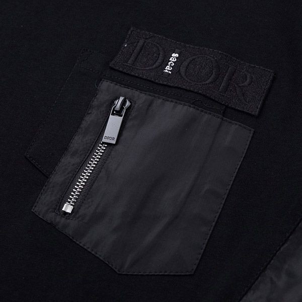 ディオール×サカイ 偽物★ブラック オーバーサイズTシャツ 213J642A0554_C989N級品