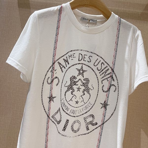 送料込ディオール レディース Tシャツ スーパーコピー コットン&リネン 243T09A4426X0200通販