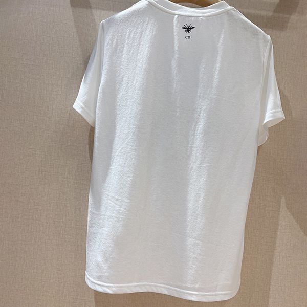 超希少！ギフトOK ★ディオール Tシャツ 偽物 コットンジャージー&リネン 243T09GE459X0859高い品質