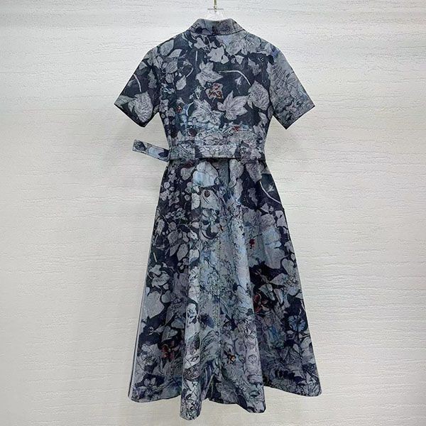 使い勝手良しディオール コピー Toile de Jouy柄 コットン 半袖シャツドレス 251R81B3802X1821通販