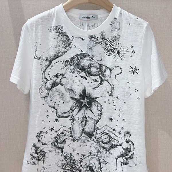 人気No1ディオール メロセシア コットン Tシャツ コピー 323T06A4400X0810通販