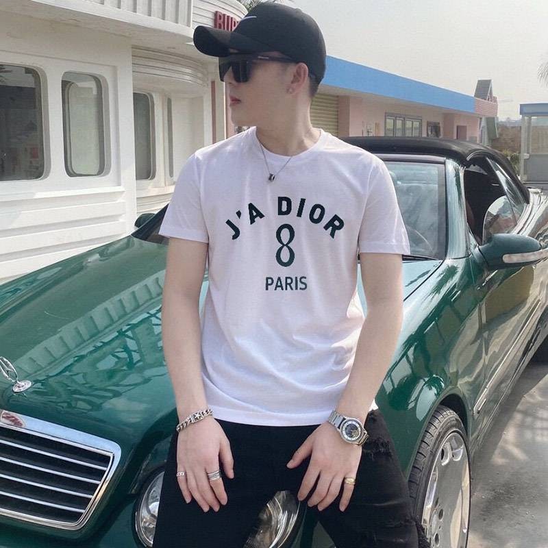人気!☆ディオール☆"JAディオール 8" コットンリネン*Tシャツ偽物 2色展開 deb70302
