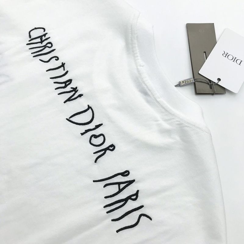 春夏新作ディオール Tシャツ スーパーコピー リネン コットンジャージー dec20394高い品質