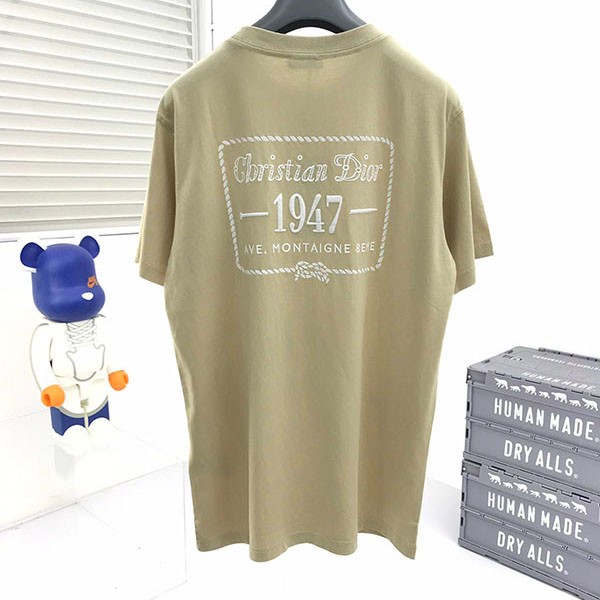 大人気！ディオール CD 1947 Tシャツ コピー コットンジャージー ベージュ ded41232通販