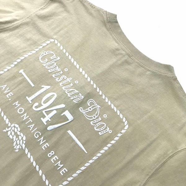 大人気！ディオール CD 1947 Tシャツ コピー コットンジャージー ベージュ ded41232高い品質