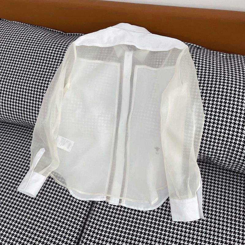 【日本未発売】ディオール ブラウス シャツ シルク オーガンジー スーパーコピー ded62142激安送料無料