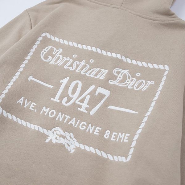 春夏新作ディオール CD 1947 パーカー コピー スウェット コットン ロゴ 刺繍 deg69438高い品質