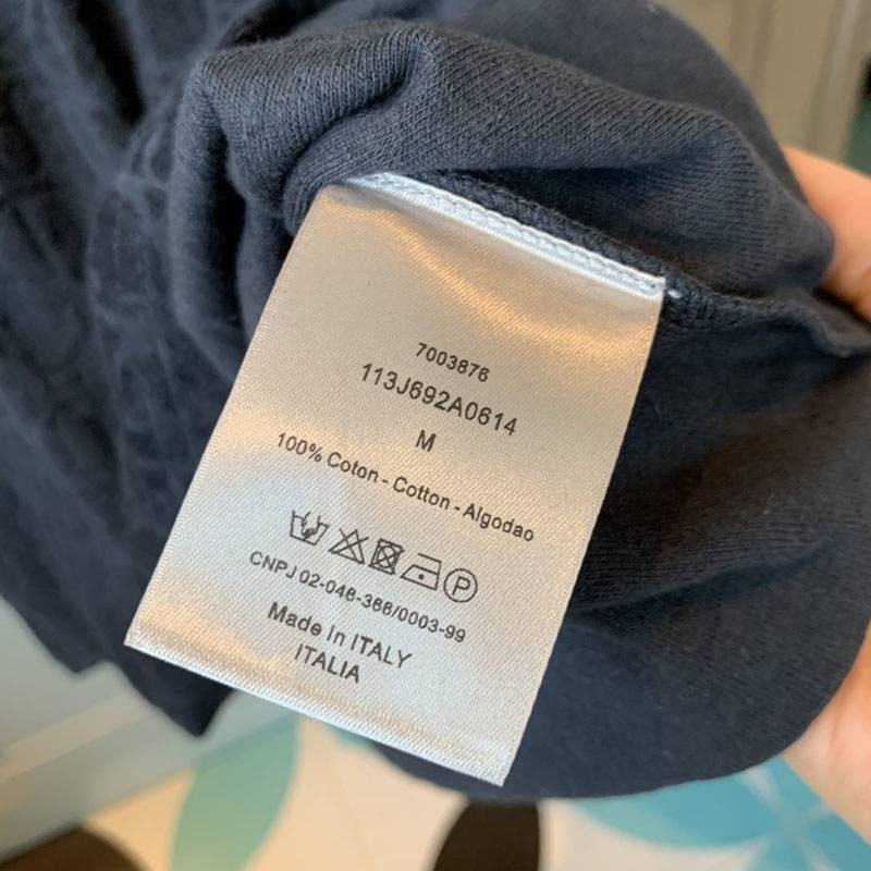 入手困難ディオール コピー D-オブリーク モチーフ Tシャツ deg91249N級品