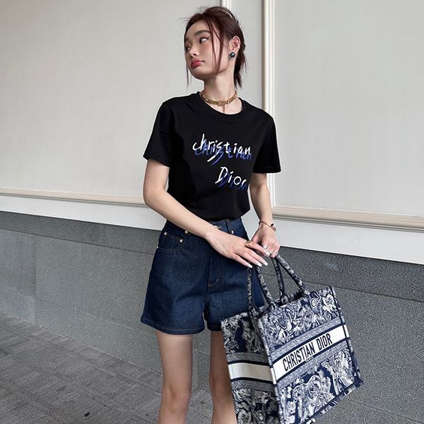 ギフトOK ★ディオール Tシャツ パロディ コットンジャージー&リネン dei10906激安送料無料