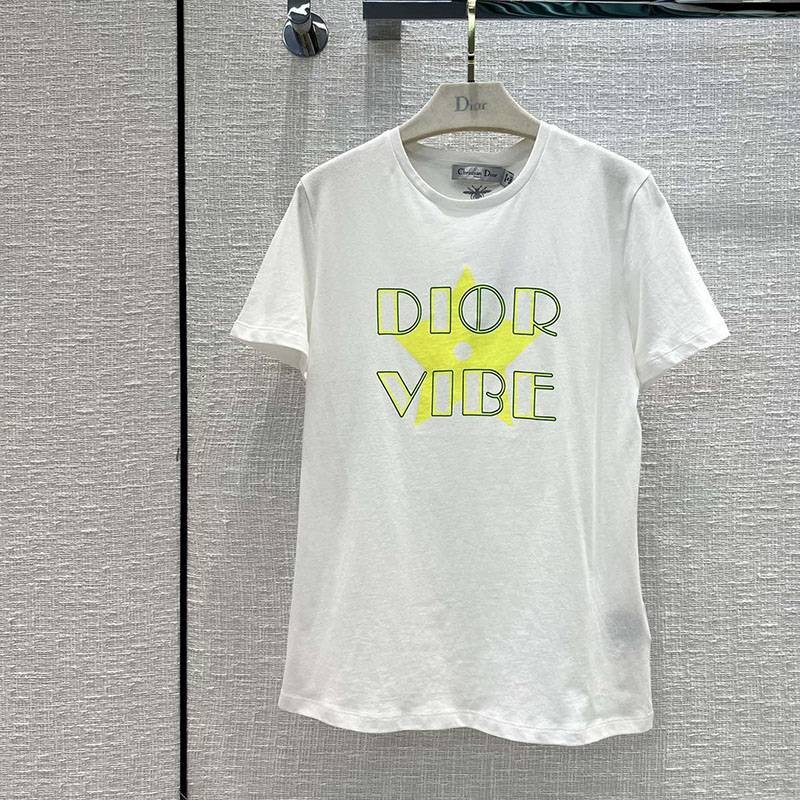 最安値挑戦ディオール VIBE Tシャツ コピー コットンジャージー & リネン dei13685