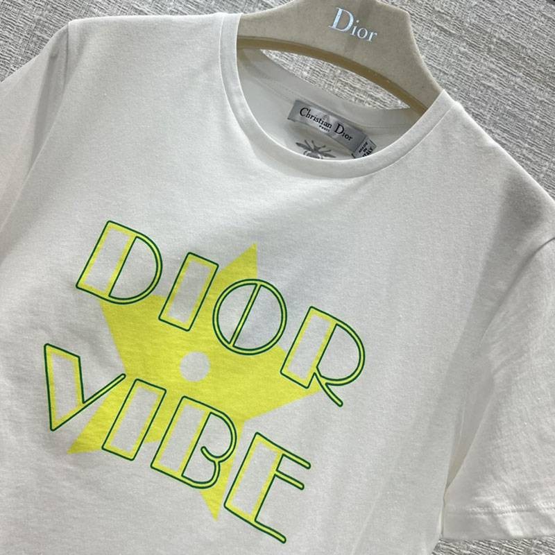 最安値挑戦ディオール VIBE Tシャツ コピー コットンジャージー & リネン dei13685人気