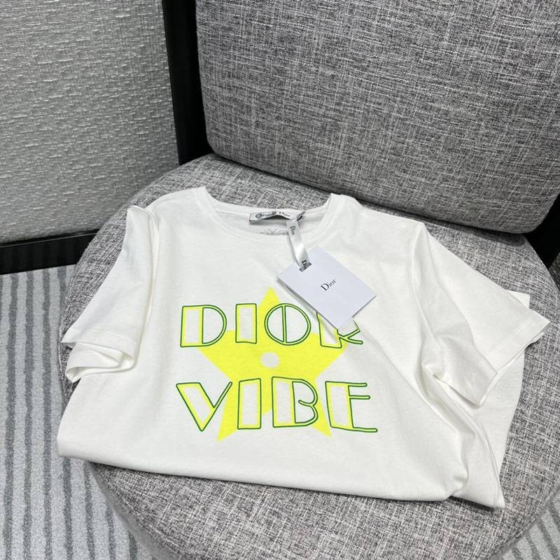 最安値挑戦ディオール VIBE Tシャツ コピー コットンジャージー & リネン dei13685品質保証