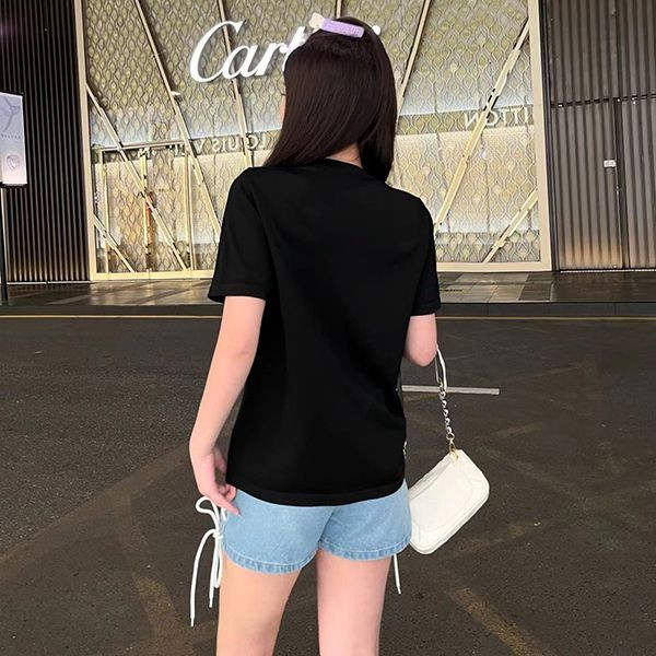 ★日本!!人気！かっこ可愛い♡ ディオール JADIOR ロゴ コットン Tシャツ 偽物 dei71683通販
