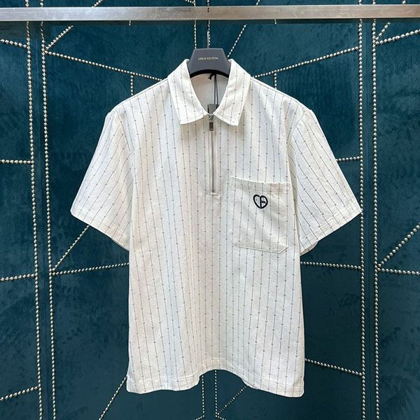 ディオールホワイトコットンデニム Tシャツ コピー上下セット dek11725激安送料無料