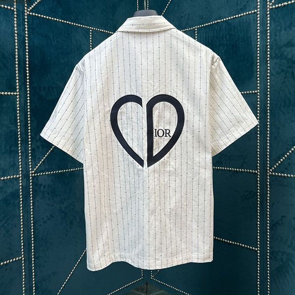 ディオールホワイトコットンデニム Tシャツ コピー上下セット dek11725高い品質
