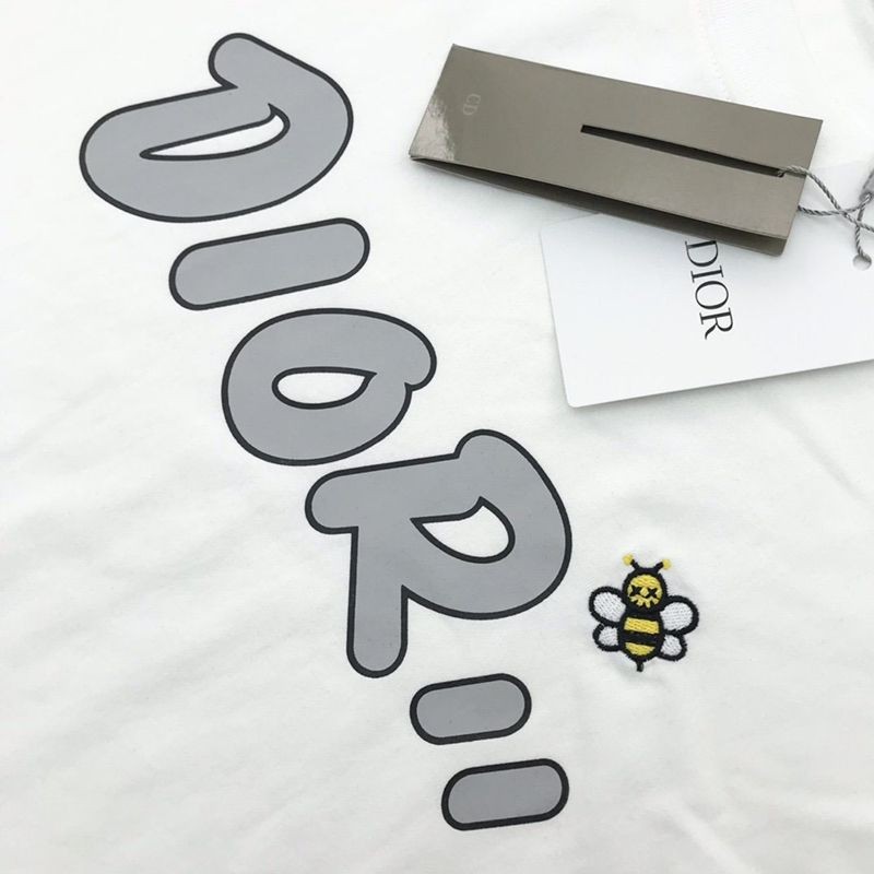人気No1ディオール コピー◆上質 シンプル ロゴ刺繍入り コットンジャージー Tシャツ dem89334激安送料無料