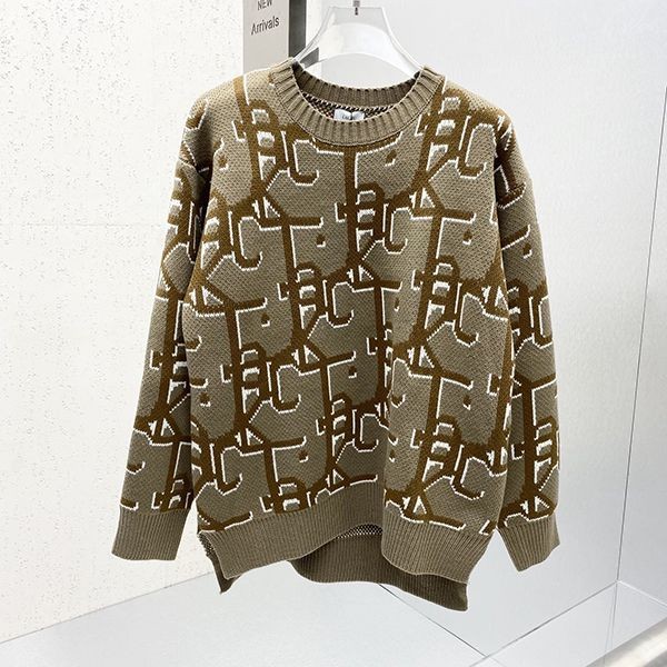 目を惹くカラーディオール オーバーサイズ セーター コピー カシミアジャカード dem96195