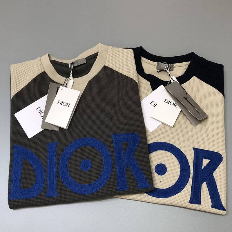 超話題!ディオール ロゴTシャツ コピー カラーブロッキング den15276激安送料無料