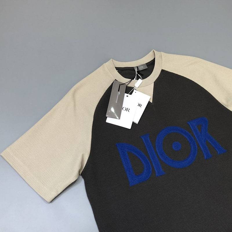 超話題!ディオール ロゴTシャツ コピー カラーブロッキング den15276最高級