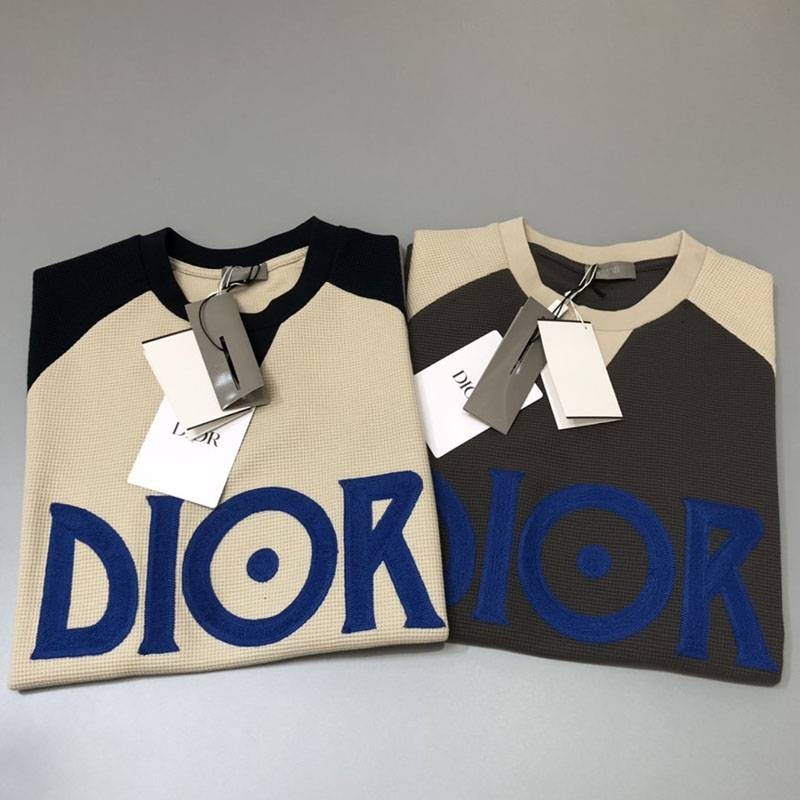 超話題!ディオール ロゴTシャツ コピー カラーブロッキング den15276品質保証