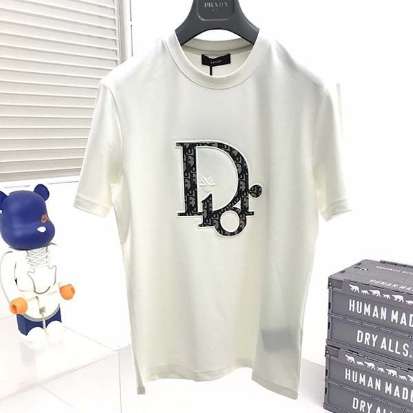 セール新作 ディオール コットンジャージ 半袖Tシャツ 偽物 den77120人気