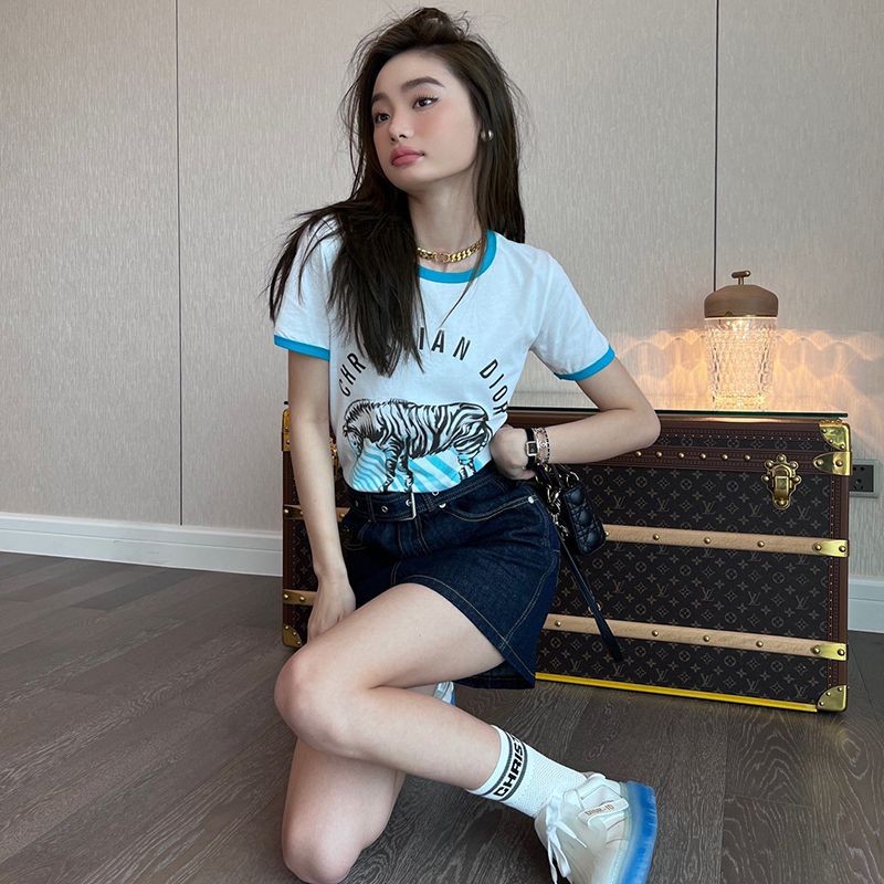 ★日本!!人気！新作 ディオール シグネチャー入り Tシャツ スーパーコピー dep46696通販
