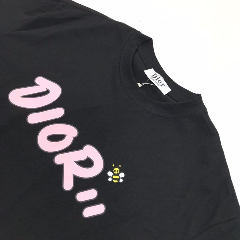 可愛いディオール ◆上質 シンプル ロゴ刺繍入り コットンジャージー Tシャツ コピー dep77950激安送料無料