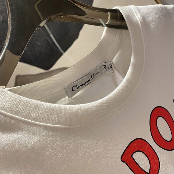 一目惚れ♪ディオール マーメイド 半袖Tシャツ 偽物 白 ホワイト det10069人気