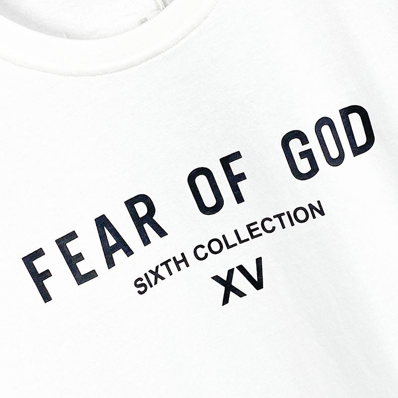 新作フィアオブゴッド SIXTH COLLECTION Tシャツ コピー ホワイト fib65369激安送料無料