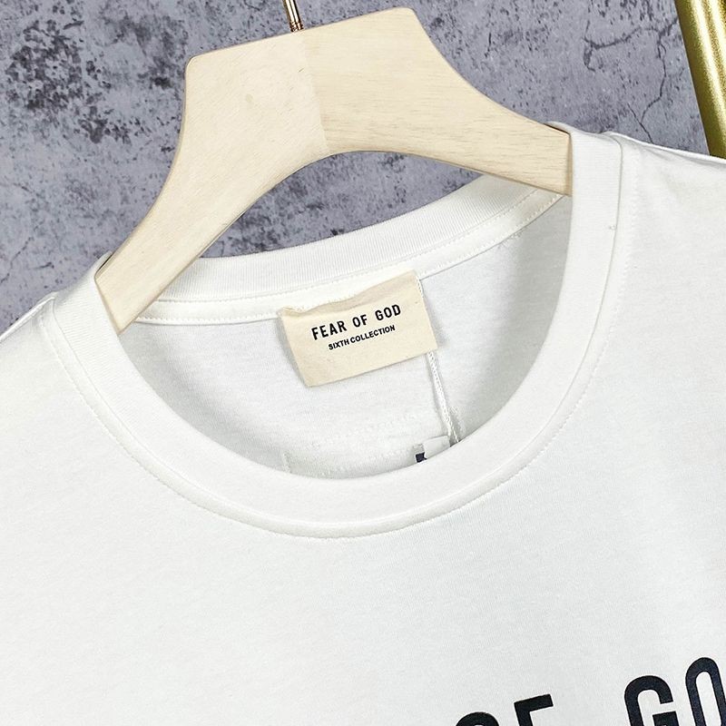 新作フィアオブゴッド SIXTH COLLECTION Tシャツ コピー ホワイト fib65369最高級