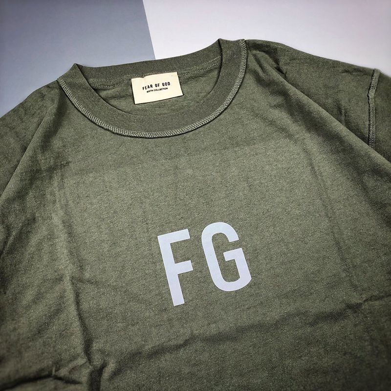 超希少！フィアオブゴッド FG Tシャツ コピー グリーン fit11955人気