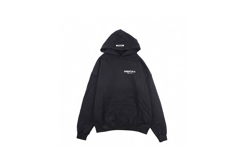 可愛いフィアオブゴッド エッセンシャルズ パーカー コピー ブラック fit36743通販