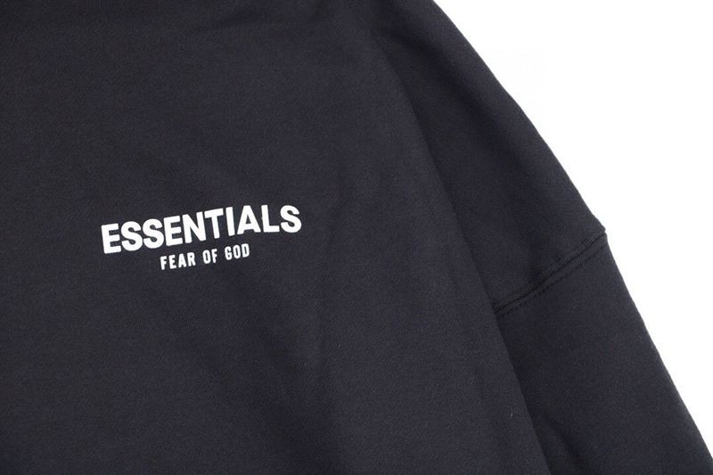 可愛いフィアオブゴッド エッセンシャルズ パーカー コピー ブラック fit36743高い品質