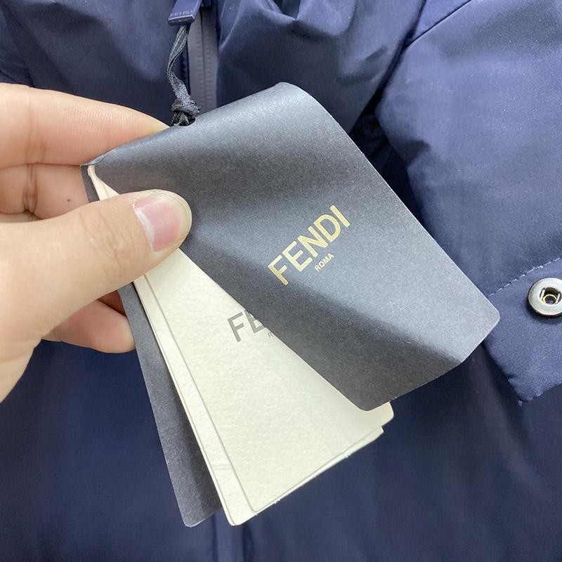 争奪戦 フェンディモンスター ダウンジャケット ブルー fea52981激安送料無料