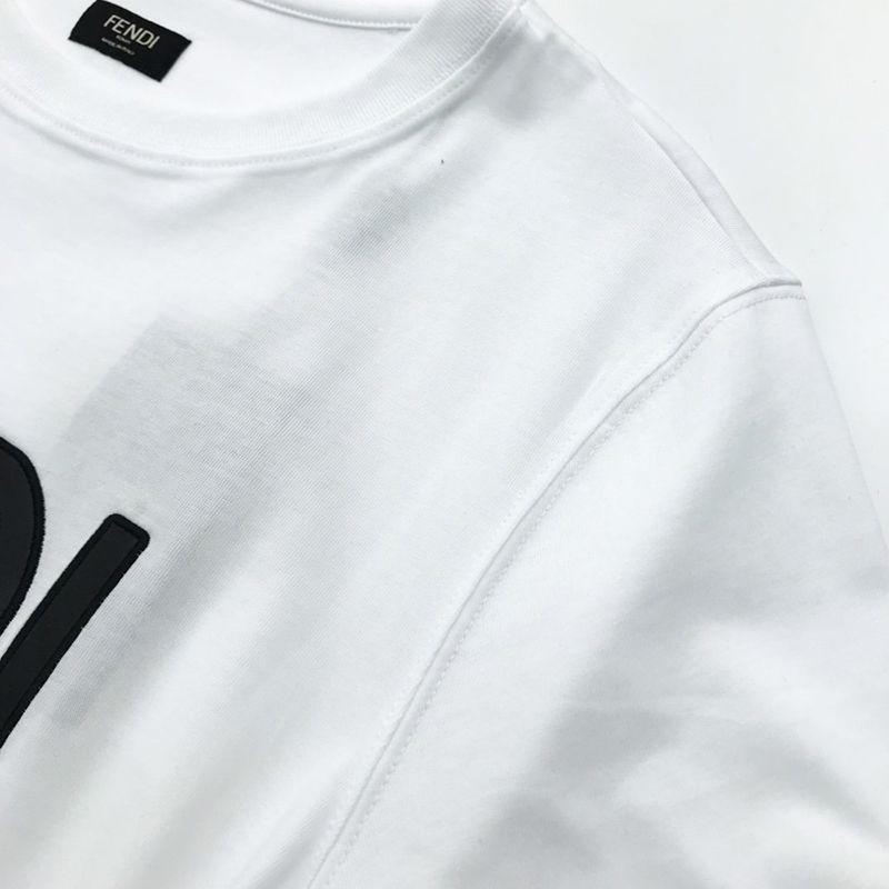 人気急上昇 フェンディ◆クルーネックロゴジャージー コピー Tシャツ feb44182高い品質