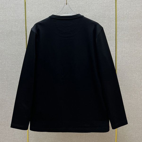 入手困難フェンディ アジュール刺繍FF 長袖クルーネック Tシャツ コピー 2色 fee86210N級品