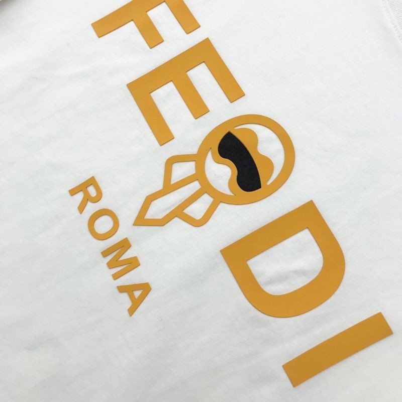 超希少！フェンディ◆クルーネックロゴジャージー 偽物Tシャツ fej28997高い品質
