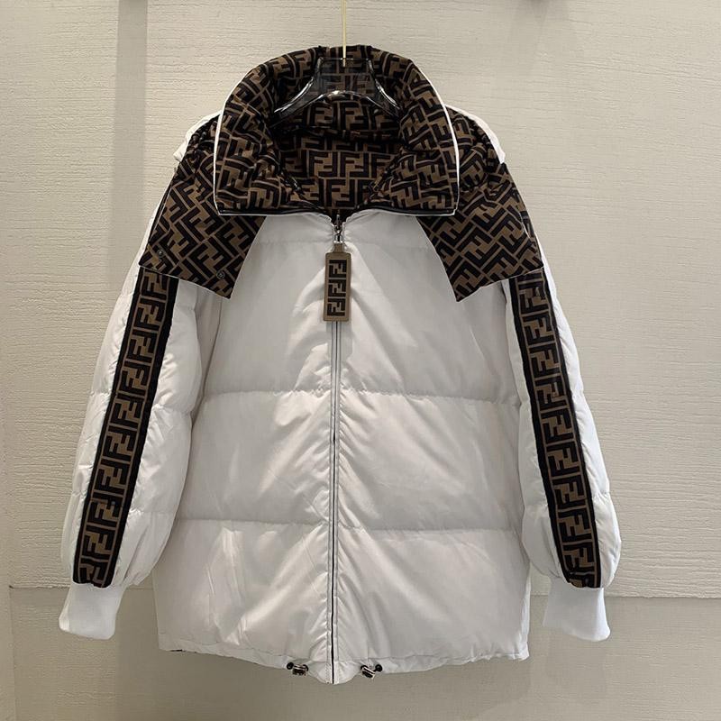 定番 フェンディモンスター  フード付 ダウンコピー ☆両面着用可能☆ fem14558