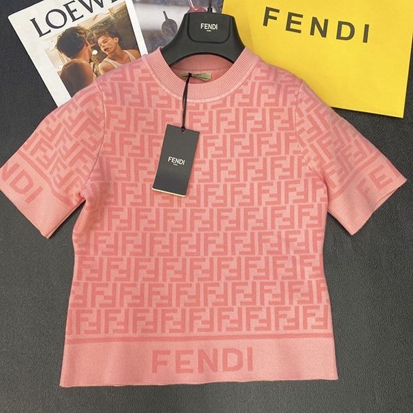 《大人気》22SS フェンディ FFロゴ コットンテリー オーバーサイズ Tシャツ コピー fem15650通販