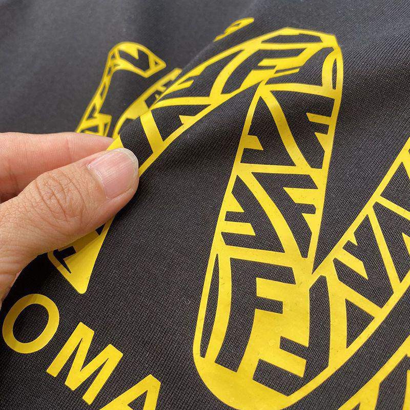 最安値挑戦 フェンディ ROMA ロゴ クルーネック Tシャツ 偽物 fem68708高い品質