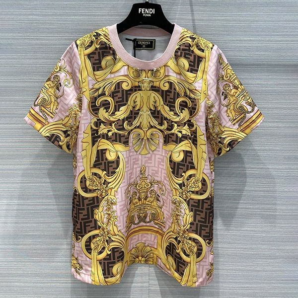 新作フェンダーチェ 上下セット 偽物★マルチカラージャージー Tシャツ fen68952代引きを販売